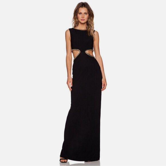 Rachel Zoe Jacey Cut Out Chain Maxi Dress - Picture 2 of 5